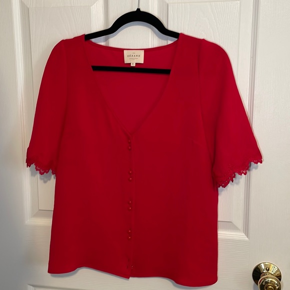 Red Sezane top Size 34 / US 2 - Picture 2 of 3